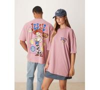 ASOS DESIGN - T-shirt rosa oversize con stampa Disney Pixar di Jessie di Toy Story M