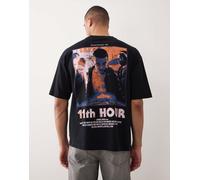 ASOS DESIGN - T-shirt unisex oversize nera con stampa Stranger Things-Nero S