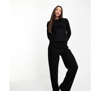 ASOS DESIGN Tall - Mix & Match - Pantaloni del pigiama in cotone neri-Nero 48