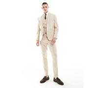 ASOS DESIGN Wedding - Pantaloni da abito skinny grigio pietra-Neutro 60 Short