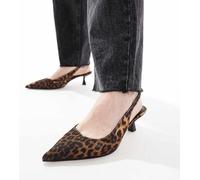 ASOS DESIGN Wide Fit - Stroll - Scarpe leopardate a pianta larga con tacchetto e cinturino posteriore-Multicolore 2