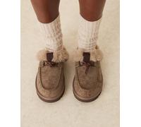 ASOS DESIGN - Zeta - Pantofole a mocassino grigie-Verde 36