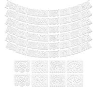 Asoulin Confezione da 6 striscioni bianchi Papel Picado, Cinco De Mayo, in plastica, per feste messicane, matrimoni, feste, feste, 5 De Mayo, feste a tema messicano, forniture decorative per feste di