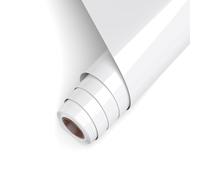 Asoway Vinile Termoadesivo per Tessuti, Vinile Bianco htv Rotolo 30.5cm x 457cm, termovinile per tessuti il Design del Vinile di Calore per T-Shirt, Cappelli, borse, facile da usare