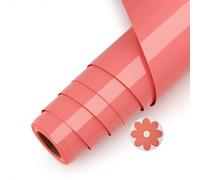 Asoway Vinile Termoadesivo per Tessuti, Vinile Rosa arancio 3d puff htv Rotolo 25 X 244cm, termovinile per tessuti il Design del Vinile di Calore per T-Shirt, Cappelli, borse, facile da usare