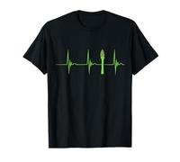 Asparagi Battito cardiaco Pulse Verdure vegetariane verdi Maglietta
