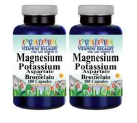 Aspartato Di Magnesio E Potassio E Bromelina 2X180 Capsule Di Vitamins Because