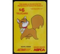 Aspca 'Spokespets' Gatto & Cane Matched Numeri Set Di 3 Diverse Telefono Card