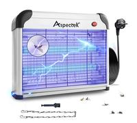 ASPECTEK Lampada Antizanzare Elettrica 20W 2800V - Sterminatore di Insetti e Mosche per Interni, Trappola UV per Zanzare e Moscerini per Casa, Cucina e Ufficio, Design Professionale