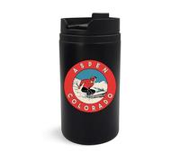 Aspen Colorado Ski Resort Travel Emblem Travel Mug Travel Tumbler, tazza da caffè isolata, tazza portatile