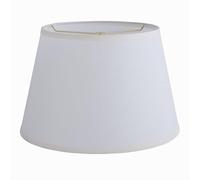 Aspen Creative 32099, Paralume con copertina rigida a forma di ragno di transizione/tessuto di lino bianco sporco. 27,9 cm superiore x 38,1 cm inferiore x 25,4 cm inclinato