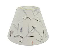 Aspen Creative 32631A - Paralume a forma di ragno, a forma di impero, 15,2 cm superiore x 30,5 cm inferiore x 22,9 cm altezza inclinata, colore: Bianco sporco