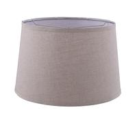 Aspen Creative 38030, Paralume a forma di ragno pieghevole con copertina rigida in tessuto di lino color avena, 33 cm superiore x 38 cm inferiore x 25 cm obliquo