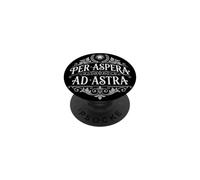 Aspera Ad Astra Per Filosofia Latina Ornamentale PopSockets PopGrip Adesivo