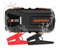 AsperX Booster Avviamento Auto 3000A,Avviatore Batteria Auto IP64 Impermeabile,Torcia a LED,Bussola,Avviatore di Emergenza per Camion,UTV,Furgoni,Moto12V (fino a 10,0 l benzina o 8,0 l diesel)