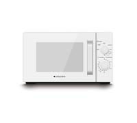 Aspes Microonde 20 litri con Grill Bianco AMW120BEG. 700 W, griglia 1000 W, 9 programmi, modalità scongelamento, rivestimento interno, facile pulizia, timer 35 min.