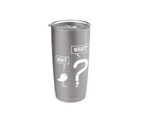 Aspetta Che Grammatica Divertente Virgola E Punto Interrogativo Bicchiere termico in acciaio inox doppia parete
