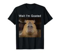Aspetta, Sono Goated Silly Capybara Meme Maglietta