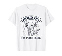 Aspetta, STO elaborando Il Simpatico tè a Bolle introverso Axolotl Maglietta