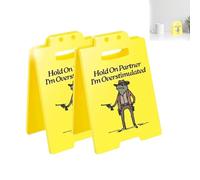 Aspetta Un Attimo, Sono Sovraeccitato! Cartello Umoristico Da Scrivania, Regali Antistress Per Colleghi, Regali Antistress Per L'ufficio, Decorazioni Divertenti Per L'ufficio Per Colleghi (2 pezzi)