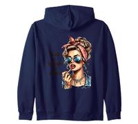 Aspetta Un Minuto o più Retro Glam Felpa con Cappuccio