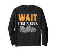 Aspetta, vedo una geologia rocciosa Rockhound Rock Collecting Maglia a Manica