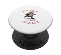 Aspettami Ho gambe piccole runner lento Marathon Turtle PopSockets PopGrip Adesivo