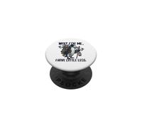 Aspettami Ho le gambe piccole Funny Penguin Short People PopSockets PopGrip Adesivo