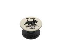 Aspettami Ho le gambe piccole Funny Scottish Terrier PopSockets PopGrip Adesivo