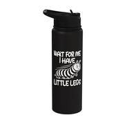 Aspettami Ho le gambe piccole, le gambe corte, Bruco Stainless Steel Insulated Water Bottle
