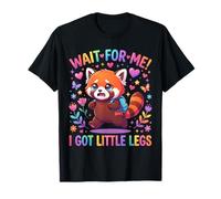 Aspettami, Ho Le Gambe Piccole. Simpatico Panda Rosso per Maglietta