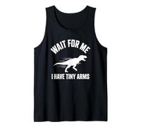 Aspettami Ho Tiny Arms T-Rex Gym Lifting Humor Canotta