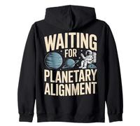 Aspettando Allineamento Planetario Astronauta Spazio Felpa con Cappuccio