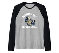 Aspettando Boost Like - Auto da Corsa Guy Turbo Muscle Car Maglia con Maniche Raglan