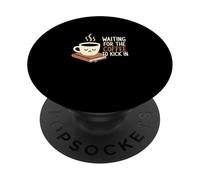 Aspettando che il caffè calci nel barista della caffeina PopSockets PopGrip Adesivo
