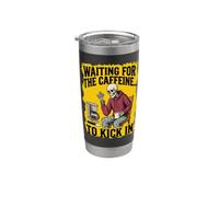 Aspettando Che La Caffeina Agisca Barista Coffee Bicchiere termico in acciaio inox doppia parete