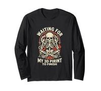 Aspettando Che la mia Stampa 3D finisca Funny Maker Design Maglia a Manica