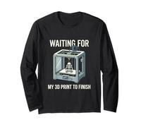 Aspettando Che la mia Stampa 3D finisca Funny Maker Design Maglia a Manica