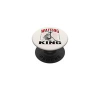 Aspettando il re scheletro cristiano Bibbia Art PopSockets PopGrip Adesivo