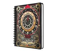 Aspettando la notte 2026 Agenda settimanale a spirale, motivo tarocchi magici gotici, 17,8 x 22,9 cm, gennaio-dicembre, con adesivi e segnalibri