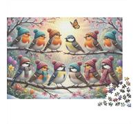 Aspettando la primavera Puzzle 1000 Pezzi,Sfida Impossibile,dai 14 Anni Uccellino,Adulti E Ragazzi,Decorazione Casa,Idea Regalo,Gioco Educativo,Antistress 70x50cm