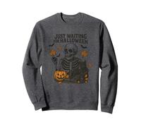 Aspettando la scena di scheletro di Halloween Felpa