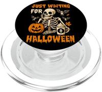 Aspettando la zucca di scheletro di Halloween PopSockets PopGrip per MagSafe