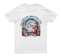 Aspettando Natale Like T-Shirt Unisex Regalo Retrò Divertente Donna Vintage...