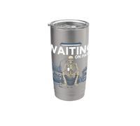 Aspettando Parti Scheletro Meccanico Auto Guy Riparazione Auto Bicchiere termico in acciaio inox doppia parete