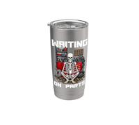 Aspettando Parti Scheletro Meccanico Divertente Riparazione Auto Garage Bicchiere termico in acciaio inox doppia parete