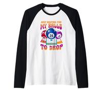 Aspettando Solo Che Le Mie Palle cadano Gioco di Numeri di Bingo dicendo Maglia con Maniche Raglan