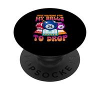 Aspettando solo che le mie palle cadano gioco di numeri di bingo dicendo PopSockets PopGrip Adesivo