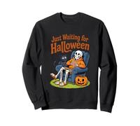 Aspettando solo il conto alla rovescia per Halloween Spooky Skeleton Summer Felpa