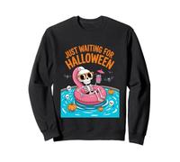 Aspettando solo il conto alla rovescia per Halloween Spooky Skeleton Summer Felpa